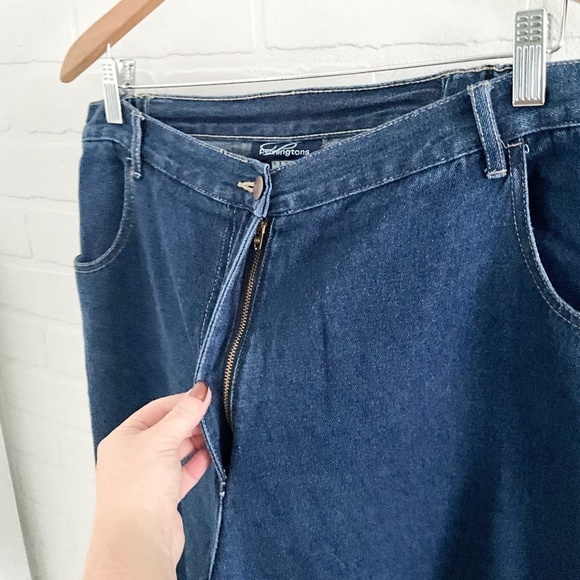 Penningtons Denim Jeans 100% Cotton Extra High Rise Skinny Mid Wash Blue Sz 16 - Picture 7 of 11